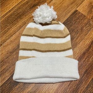 Target Tan and White Striped Kids Hat